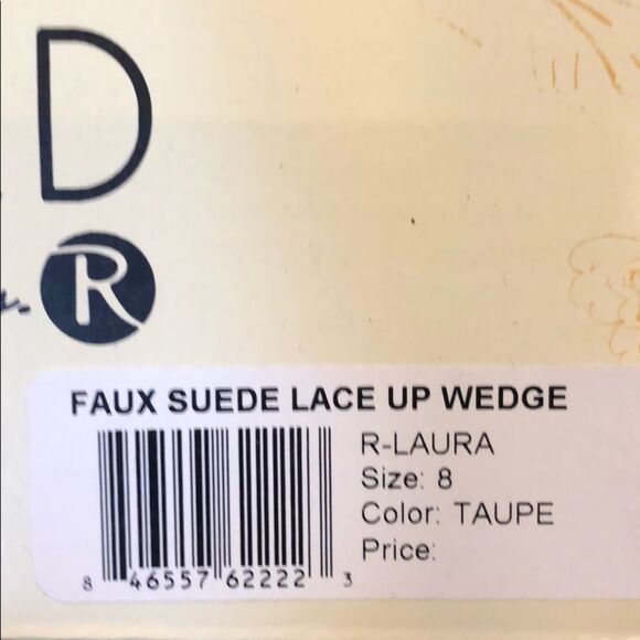 NIB Restricted Laura Lace Up Wedge size 8 - Picture 4 of 5